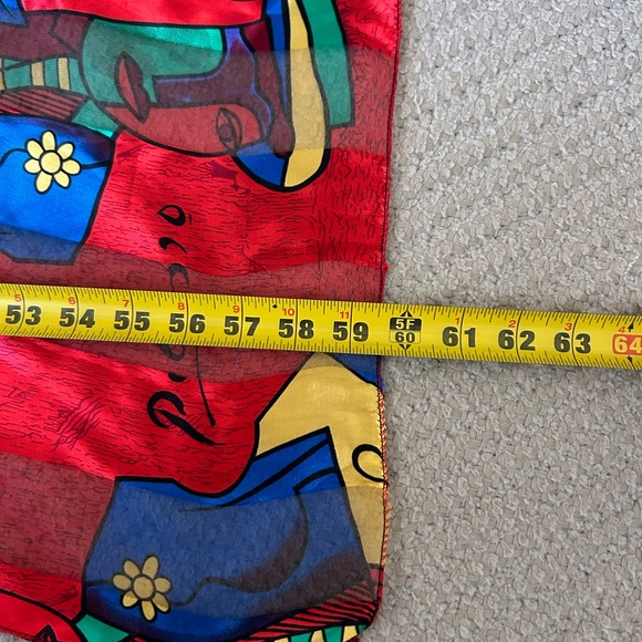 Colorful Abstract Pattern Scarf - Picasso - Picture 8 of 9